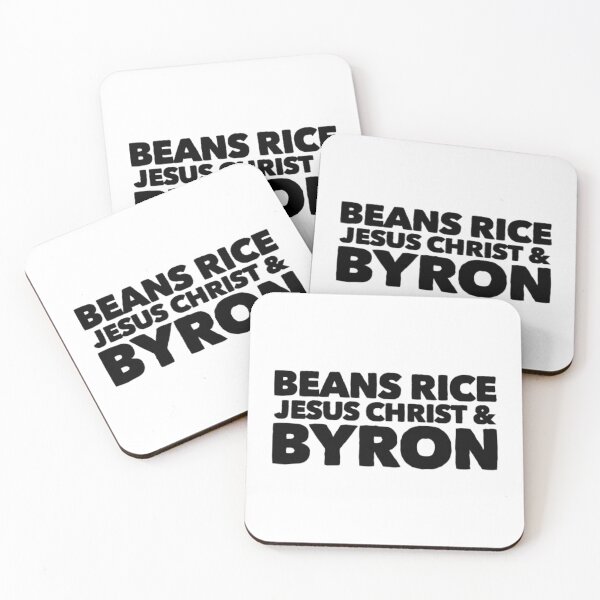 Item preview, Beans Rice Jesus Christ and Byron  designed and sold by Katherine Winner.