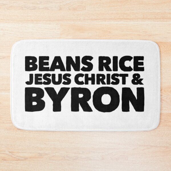 Item preview, Beans Rice Jesus Christ and Byron  designed and sold by Katherine Winner.