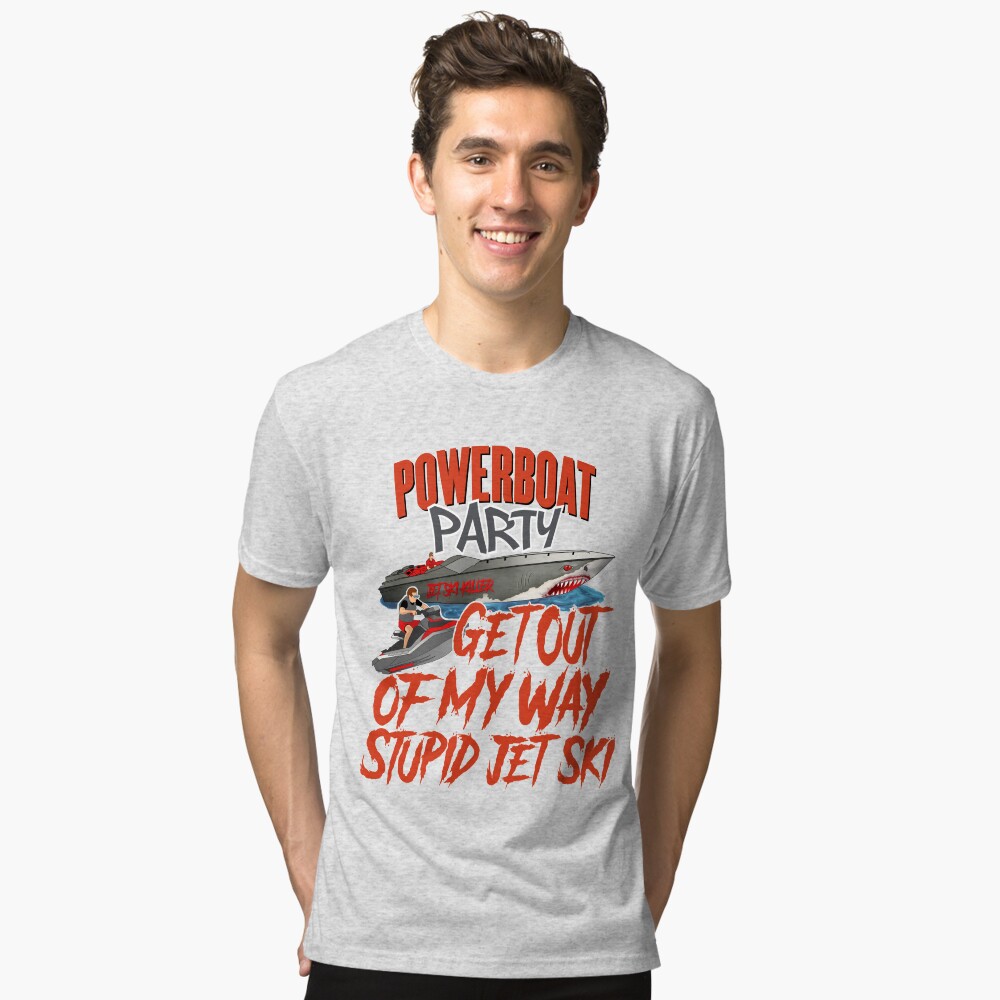 Item preview, Tri-blend T-Shirt designed and sold by powerboatparty.