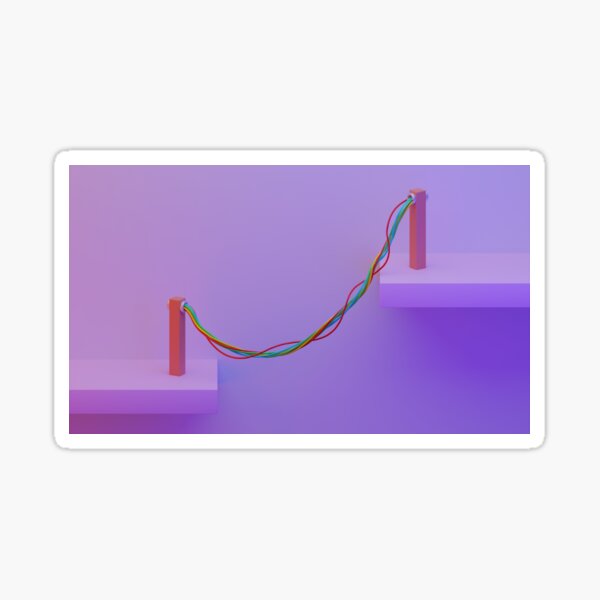 Hyphens Abstract Sticker