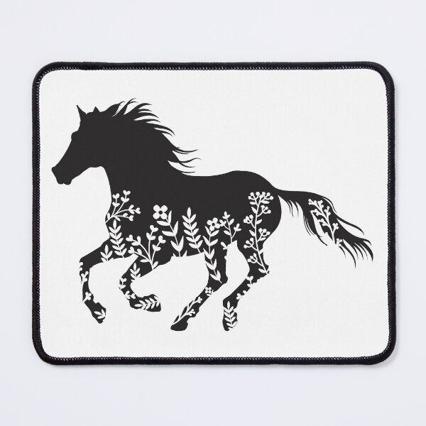 Item preview, Floral Running Horse designed and sold by murkyswamp.