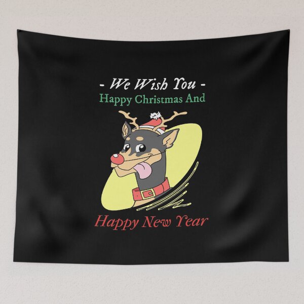 Item preview, We Wish You Happy Christmas And Happy New Year - Sixteenth Cute Christmas Pet | Merry Christmas designed and sold by Polariszero.