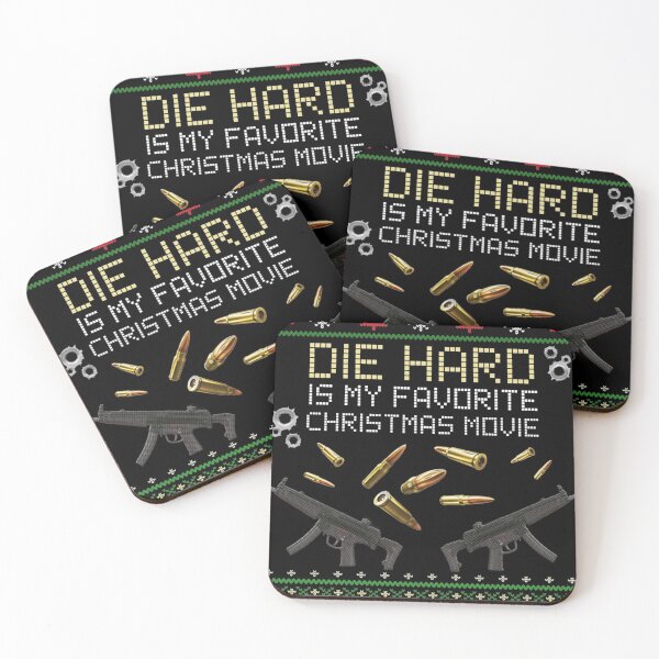 Item preview, DIE HARD - Ugly Christmas Sweater MP5 Bullet Action Gun Xmas Design - IS MY FAVORITE MOVIE! Classic designed and sold by KimberlyHild.