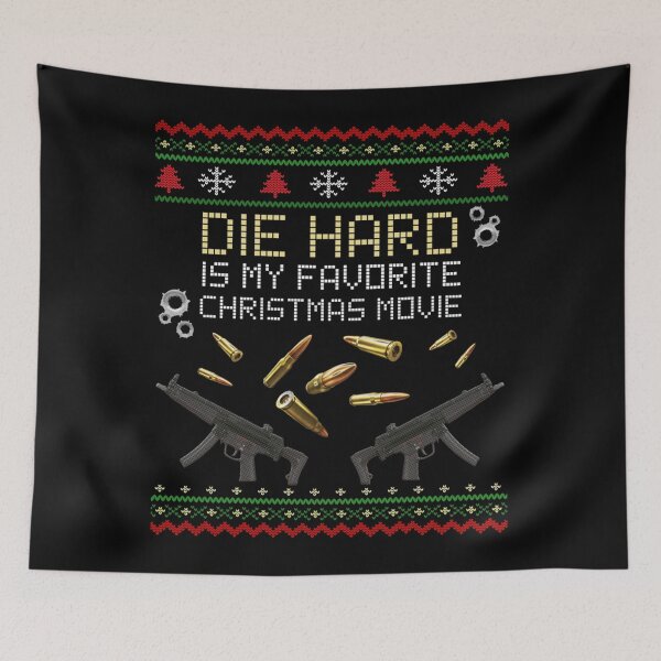 Item preview, DIE HARD - Ugly Christmas Sweater MP5 Bullet Action Gun Xmas Design - IS MY FAVORITE MOVIE! Classic designed and sold by KimberlyHild.