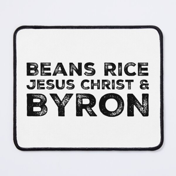 Item preview, Beans Rice Jesus Christ and Byron designed and sold by Katherine Winner.