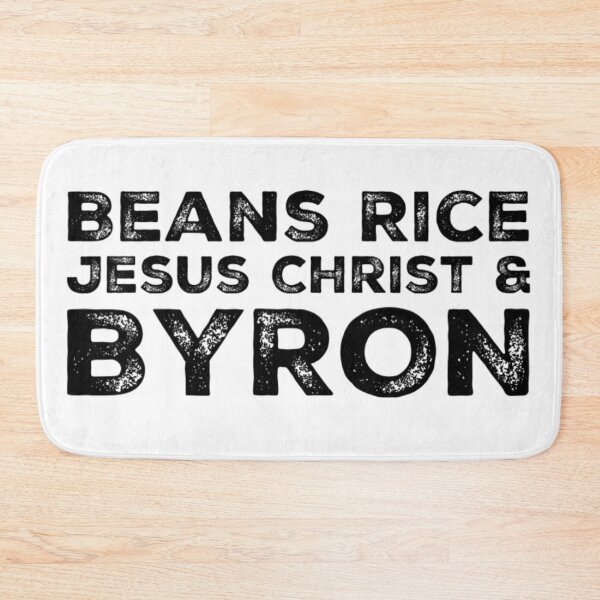 Item preview, Beans Rice Jesus Christ and Byron  designed and sold by Katherine Winner.