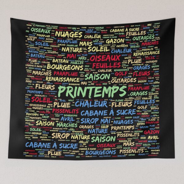 Item preview, Spring ... (colors ...) Words. designed and sold by AtelierFafard.