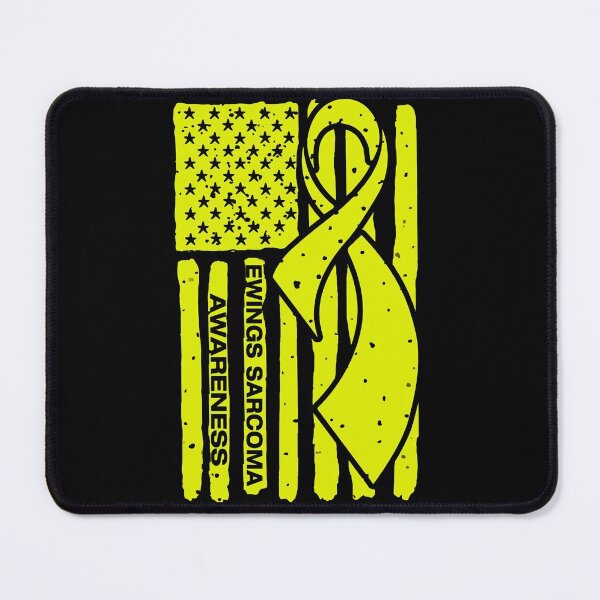 Item preview, Ewings Sarcoma Awareness Ribbon American Flag designed and sold by Tadmab.