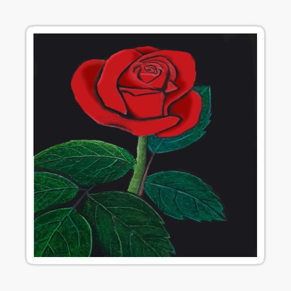 Item preview, Realistic red rose designed and sold by artlub16.