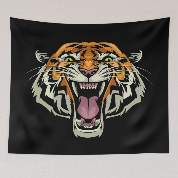 Item preview, Tiger Roaring Face designed and sold by AnimalLover4eva.