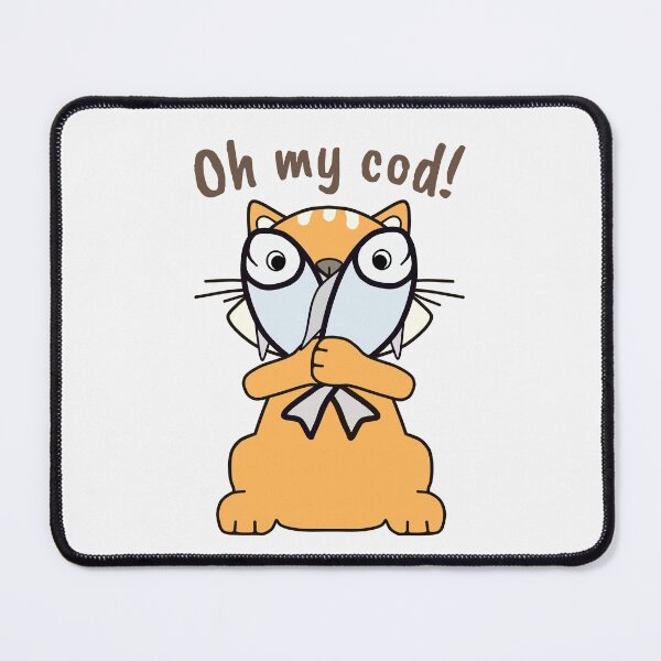 Item preview, Funny Cat With Fish Pun - Cat Lovers Fisher Humor designed and sold by ViewerEqualsPhoton.