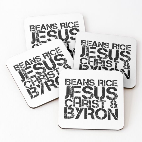 Item preview, Beans Rice Jesus Christ and Byron  designed and sold by Katherine Winner.
