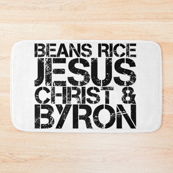 Item preview, Beans Rice Jesus Christ and Byron  designed and sold by Katherine Winner.