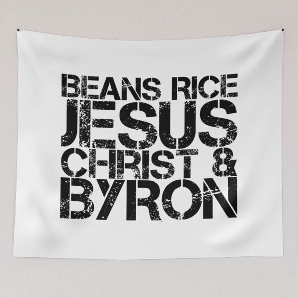 Item preview, Beans Rice Jesus Christ and Byron  designed and sold by Katherine Winner.