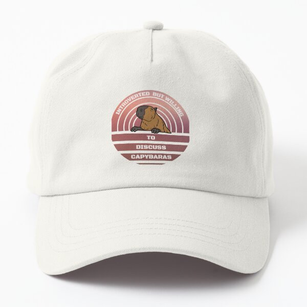 Introverted But Willing To Discuss Capybaras Dad Hat