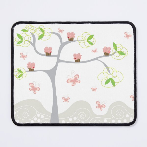 Item preview, Whimsical Pink Cupcakes Tree © fatfatin designed and sold by fatfatin.