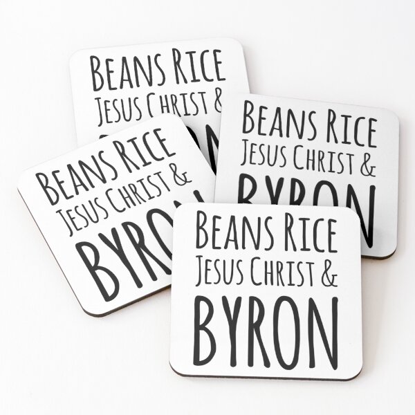 Item preview, Beans Rice Jesus Christ and Byron  designed and sold by Katherine Winner.