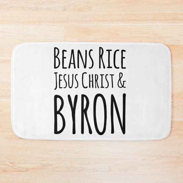 Item preview, Beans Rice Jesus Christ and Byron  designed and sold by Katherine Winner.