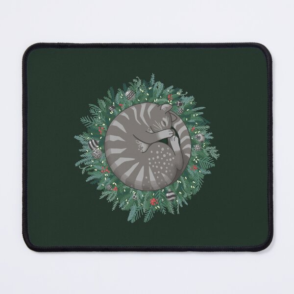 Item preview, Silver Christmas Wreath Cat designed and sold by Ravenwood135.