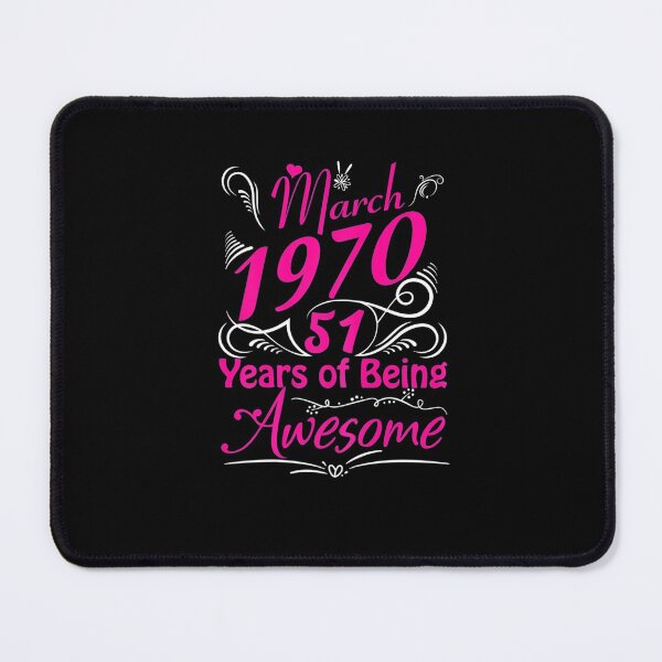 Item preview,  Womens March 1970 51st Birthday Gift 51 Years Of Being Awesome designed and sold by BartonKenyon.