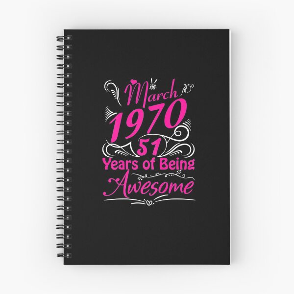 Item preview,  Womens March 1970 51st Birthday Gift 51 Years Of Being Awesome designed and sold by BartonKenyon.