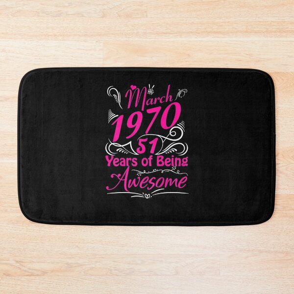 Item preview,  Womens March 1970 51st Birthday Gift 51 Years Of Being Awesome designed and sold by BartonKenyon.