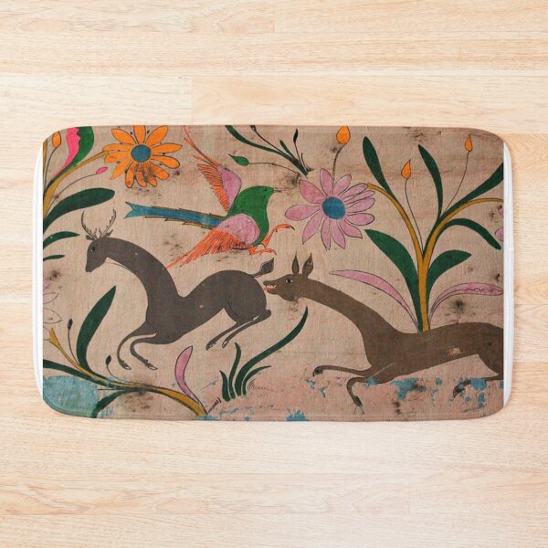 Item preview, Antique deer painting with flowers and a bird designed and sold by timg58.