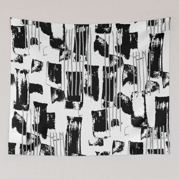 Item preview, Black and White Handmade Stripes designed and sold by Carolina Diaz.
