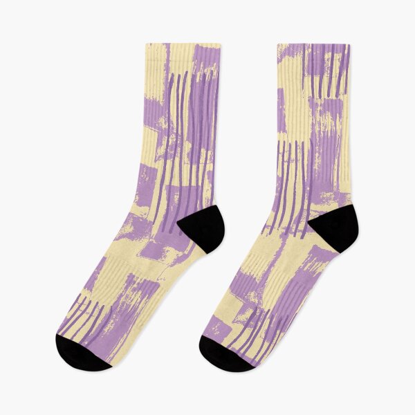 Item preview, Lilac and Yellow Handmade Stripes designed and sold by Carolina Diaz.
