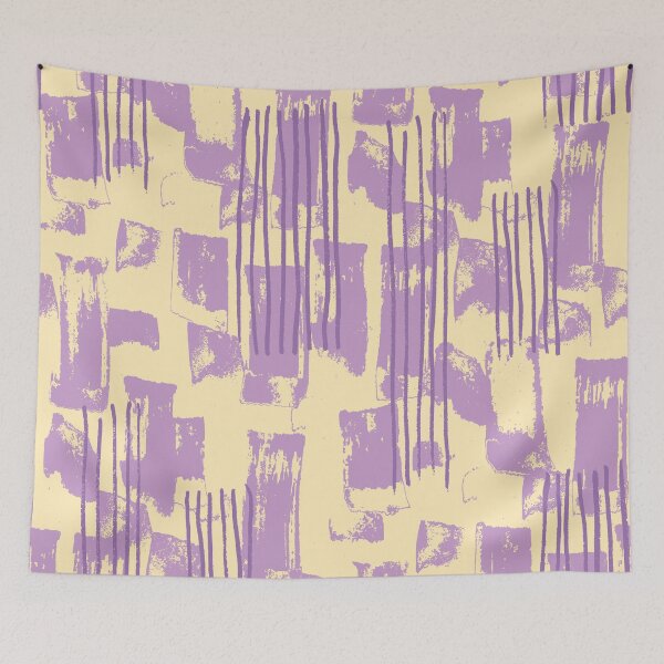 Item preview, Lilac and Yellow Handmade Stripes designed and sold by Carolina Diaz.