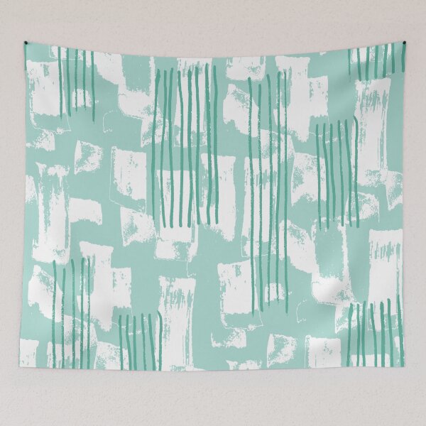 Item preview, Mint Handmade Stripes designed and sold by Carolina Diaz.