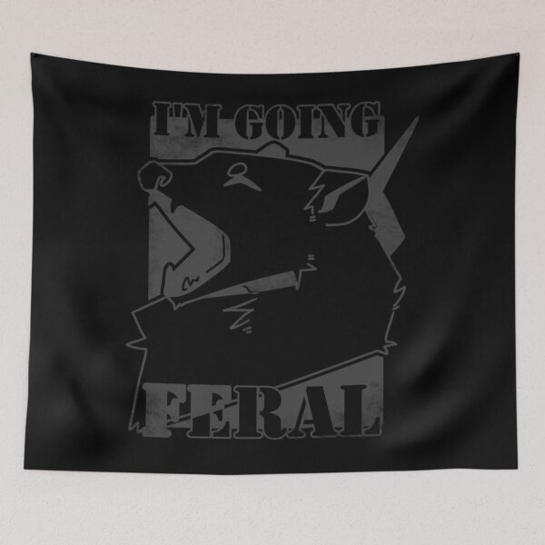 Item preview, I'M GOING FERAL Opossum Scream Essential designed and sold by KimberlyHild.