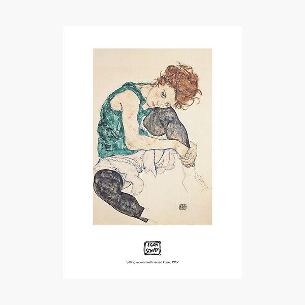 Item preview, Egon Schiele - Femme assise avec genou levé 1917 designed and sold by Store-Modern.