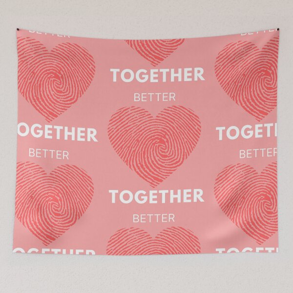 Item preview, Valentine day quote - Better Together  designed and sold by Paint84.