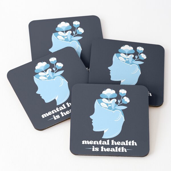 Item preview, Mental Health Is Health Floral Head designed and sold by Melanie Peterson.