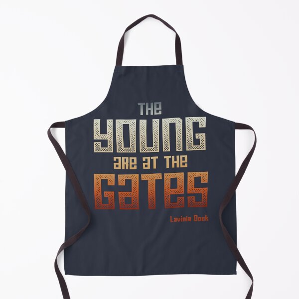 Item preview, The Young Are At the Gates: Activist quote from 1917 by feminist and suffragist Lavinia Dock (earth tones) designed and sold by Ofeefee.