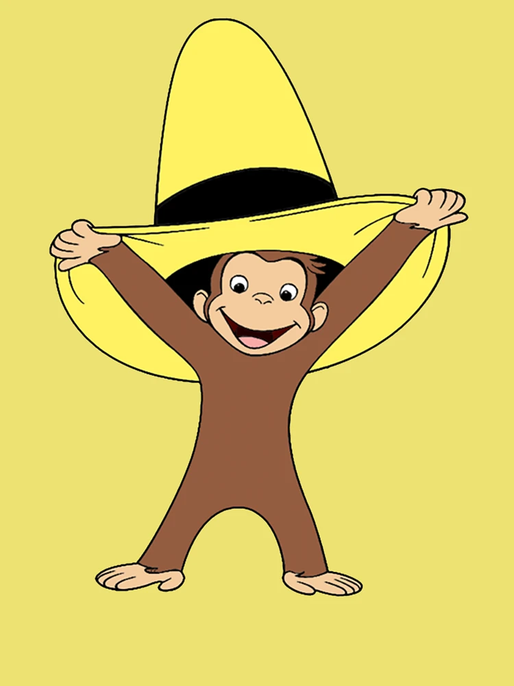 Curious George Yellow Toddler Hat Cute Brown Curious Monkey With