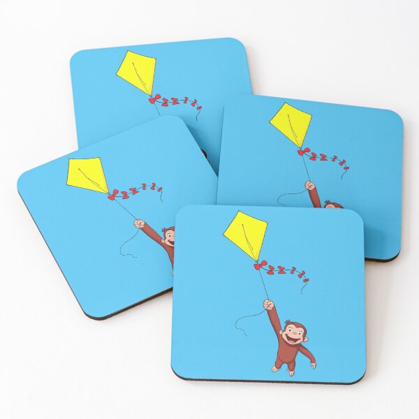 Item preview, Curious George flying a kyte   designed and sold by RunolfsdottirEs.
