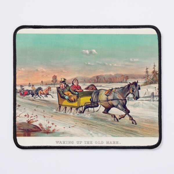 Item preview, Waking Up The Old Mare - Chromolithograph ca. 1881 by Currier & Ives designed and sold by Wanda Case.