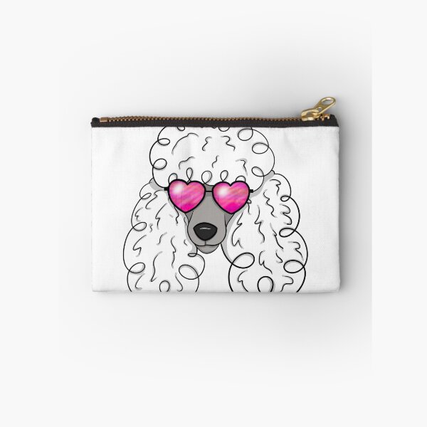 Item preview, Poodle With Sunglasses, White designed and sold by OneCraftyLady.
