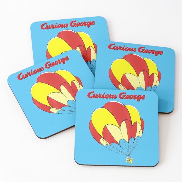 Aperçu de l'œuvre Curious George Parachutisme Espace George créée et vendue par RunolfsdottirEs.