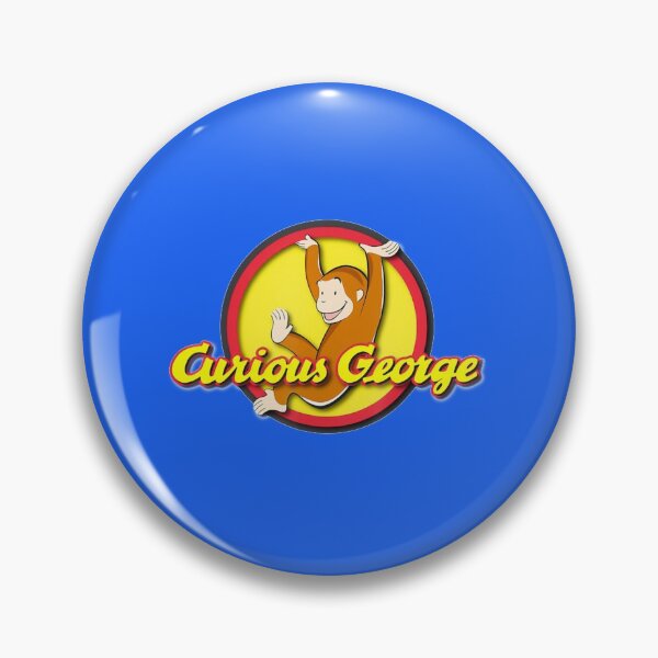Item preview, Curious George Playfully Swinging Circle Logo   designed and sold by RunolfsdottirEs.