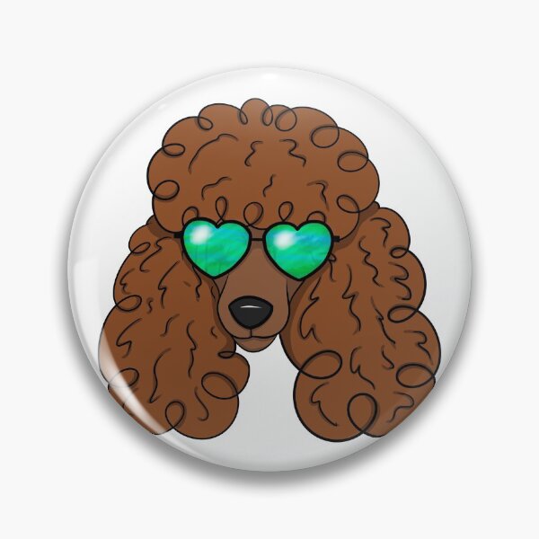 Item preview, Copy of Poodle With Sunglasses, Brown designed and sold by OneCraftyLady.