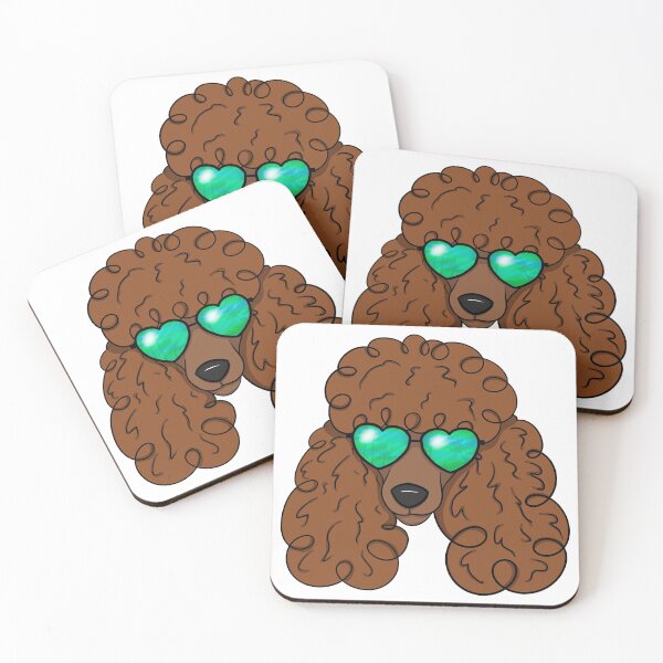 Item preview, Copy of Poodle With Sunglasses, Brown designed and sold by OneCraftyLady.
