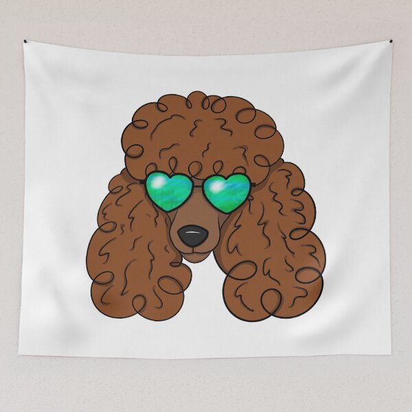 Item preview, Copy of Poodle With Sunglasses, Brown designed and sold by OneCraftyLady.
