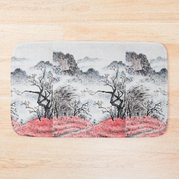 Item preview, Pink Chinese Traditional Landscape Mountains - Chinese Traditional Landscape designed and sold by lodarohit.