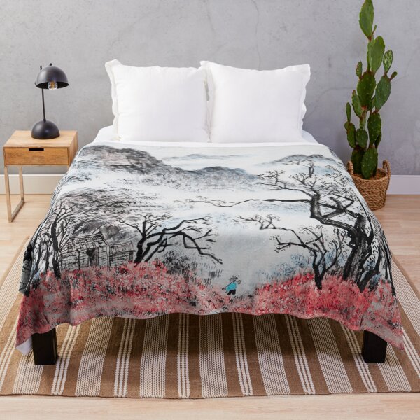 Item preview, Pink Chinese Traditional Landscape Mountains - Chinese Traditional Landscape designed and sold by lodarohit.