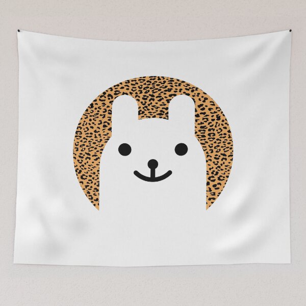 Item preview, Haute Leopard  Cute Leopard Print Llama designed and sold by HauteLeopard.