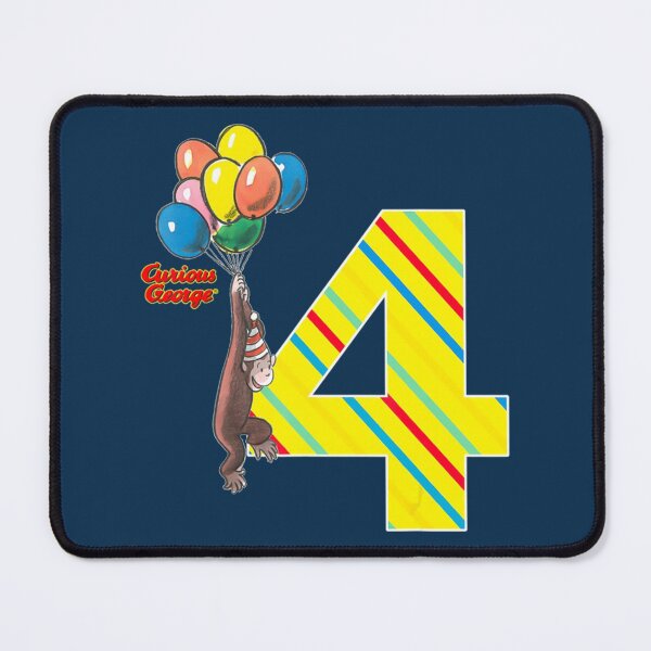 Item preview, Curious George Vintage 4th Birthday Balloons    designed and sold by RunolfsdottirEs.