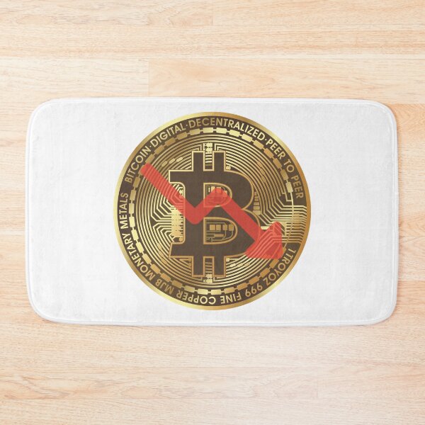 Item preview, BITCOIN PRICE FALLS designed and sold by ThoughtlessDude.